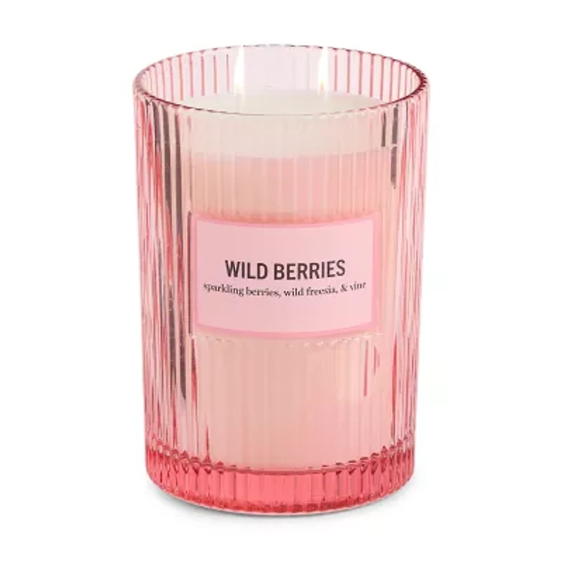 Martha Stewart 19oz Wild Berries 2-Wick Scented Jar Candle