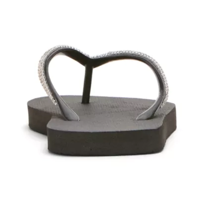 Mixit Womens Rhinestone Flip-Flops