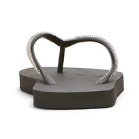 Mixit Womens Rhinestone Flip-Flops