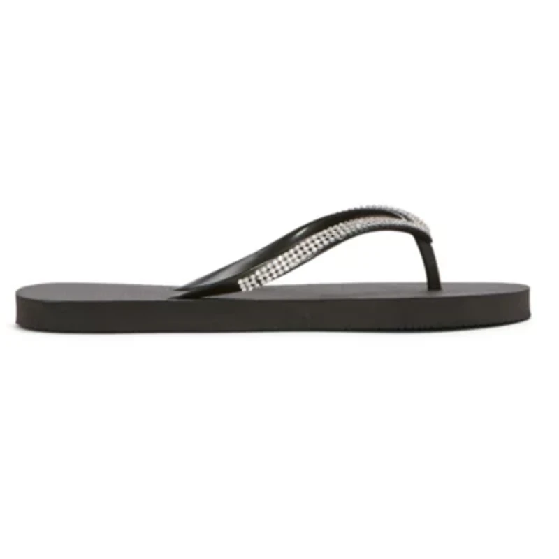 Mixit Womens Rhinestone Flip-Flops