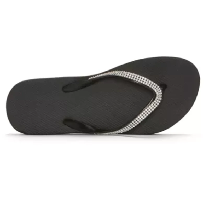 Mixit Womens Rhinestone Flip-Flops