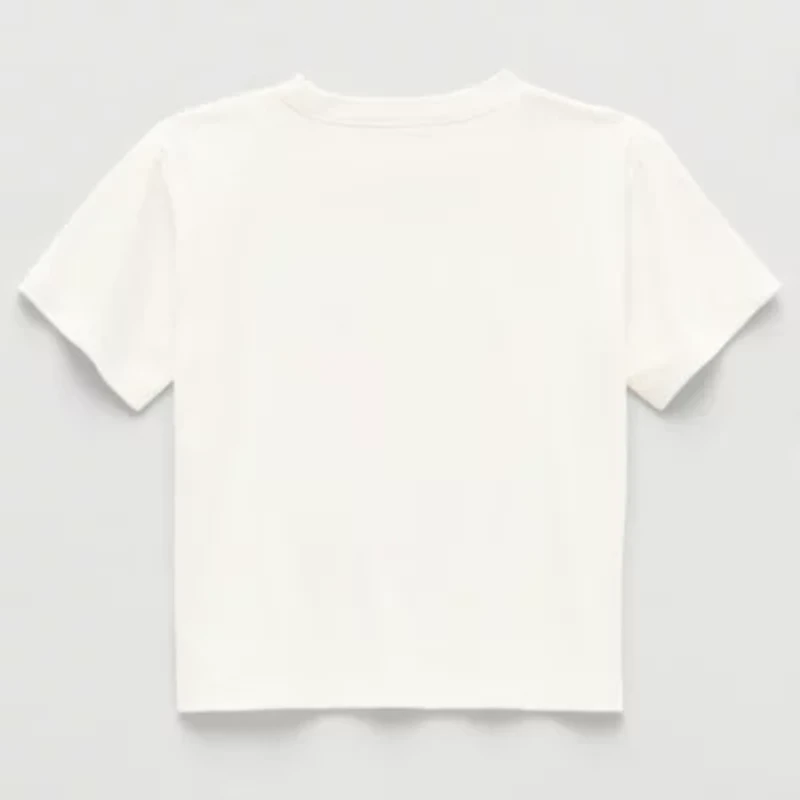 Okie Dokie Toddler & Little Girls Crew Neck Short Sleeve Regular Fit Graphic T-Shirt
