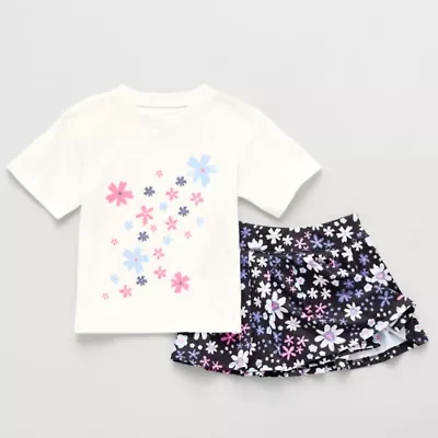 Okie Dokie Active Toddler & Little Girls 2-pc. Skort Set