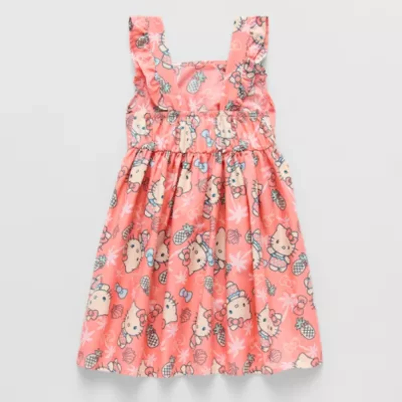 Toddler Girls Sleeveless Hello Kitty A-Line Dress