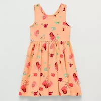 Disney Collection Little & Big Kid Girls Sleeveless Princess Moana A-Line Dress