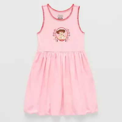 Disney Collection Little & Big Kid Girls Sleeveless Jessie Toy Story A-Line Dress
