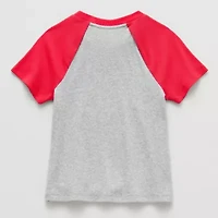 Thereabouts Little & Big Kid Girls Round Neck Short Sleeve T-Shirt