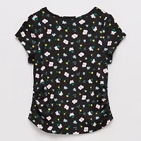 Thereabouts Little & Big Kid Girls Round Neck Short Sleeve T-Shirt