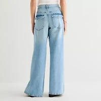 Arizona Womens Juniors Low Rise Baggy Fit Jean