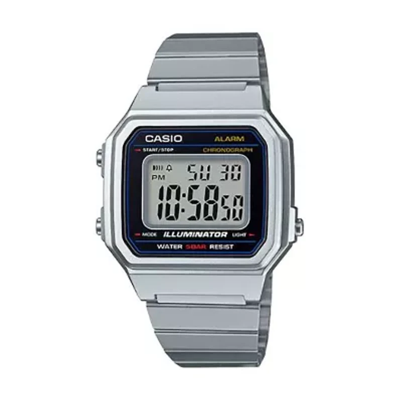 Casio Mens Silver Tone Strap Watch B650wd-1acf