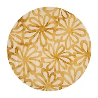 Safavieh Dip Dye Collection Chloe Floral Round Area Rug