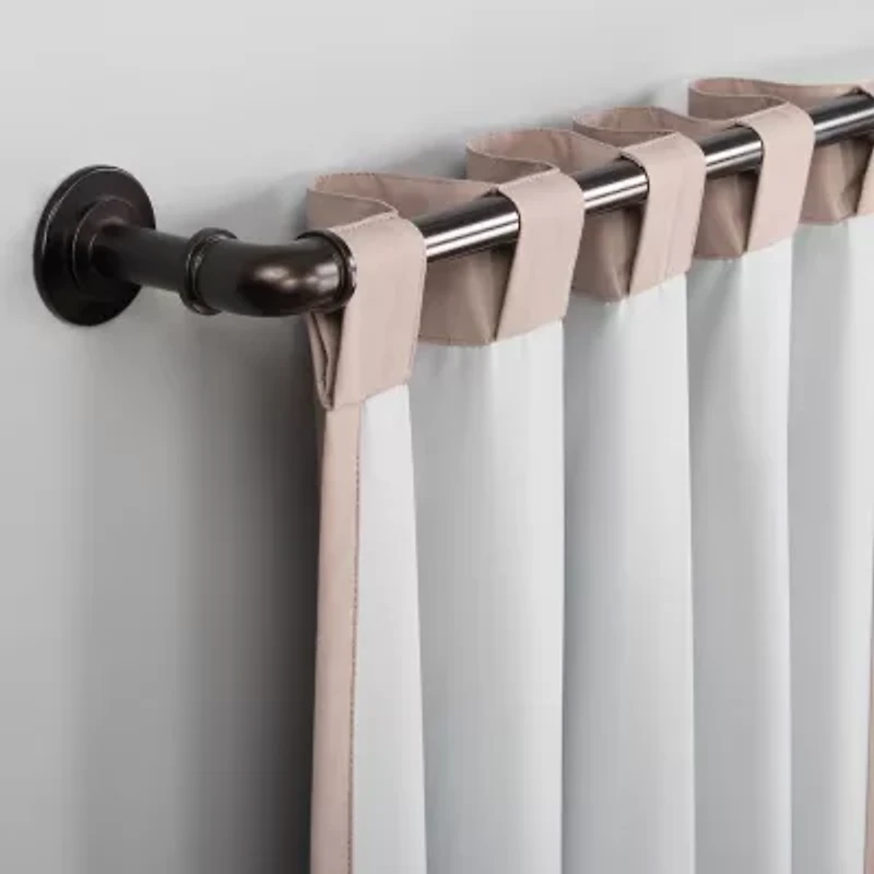 Sun Zero Cyrus Thermal Rod Pocket Back Tab Energy Saving 100% Blackout Single Curtain Panel