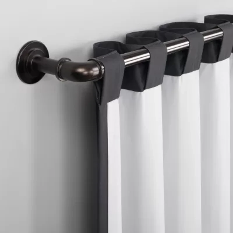 Sun Zero Cyrus Thermal Rod Pocket Back Tab Energy Saving 100% Blackout Single Curtain Panel
