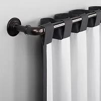 Sun Zero Cyrus Thermal Rod Pocket Back Tab Energy Saving 100% Blackout Single Curtain Panel