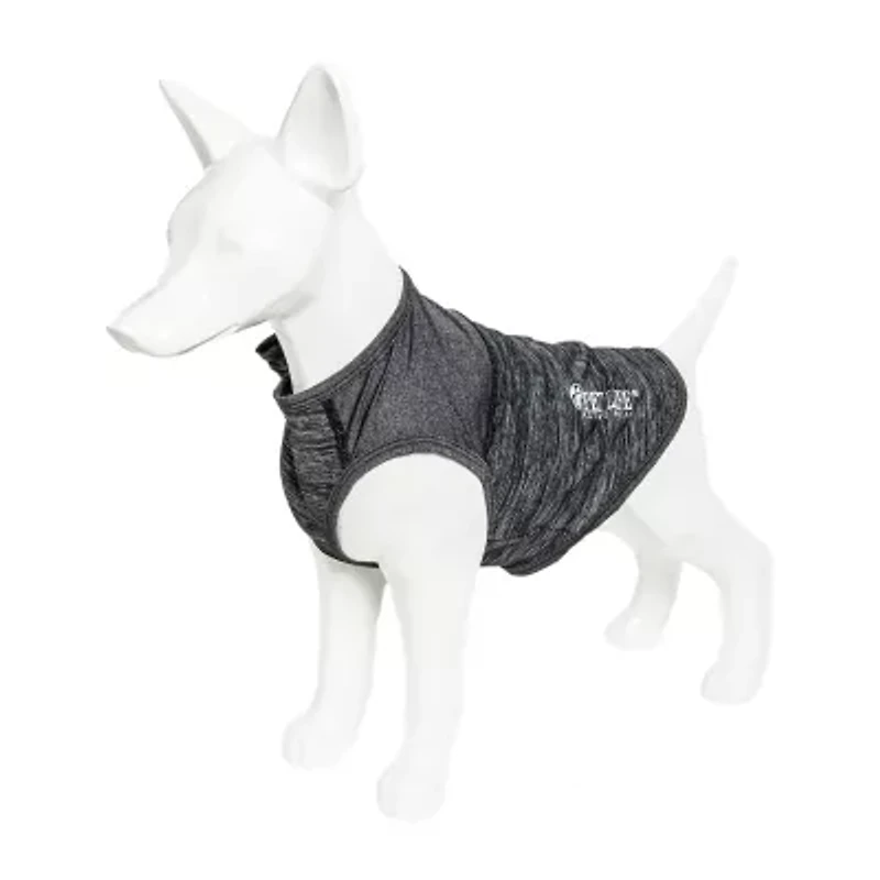 Pet Life ® Active 'Aero-Pawlse' Heathered Quick-Dry and 4-Way Stretch Performance Dog Tank Top T-Shirt