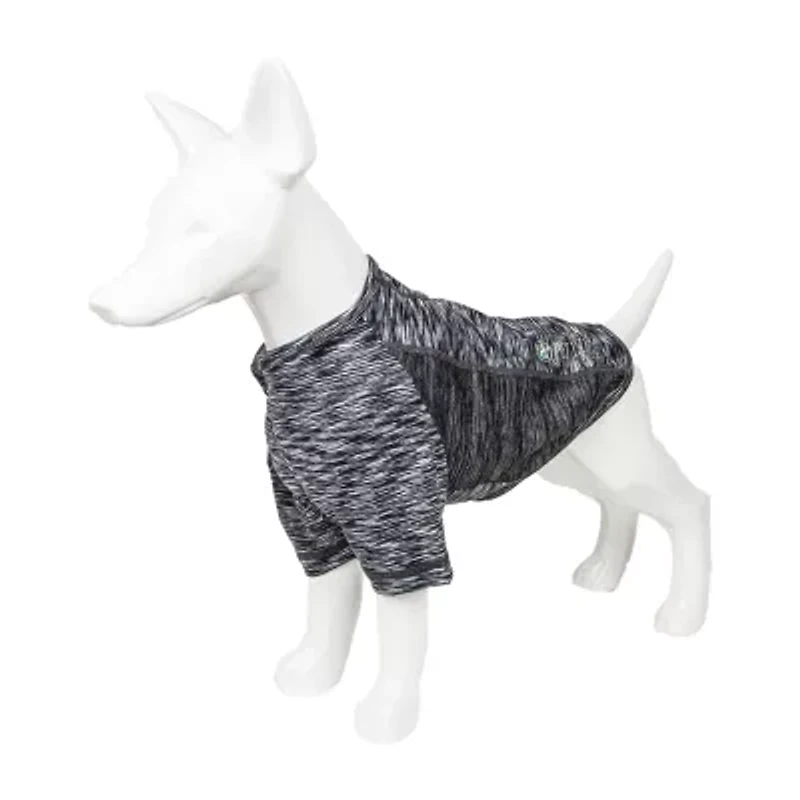 Pet Life ® Active 'Warf Speed' Heathered Ultra-Stretch Sporty Performance Dog T-Shirt