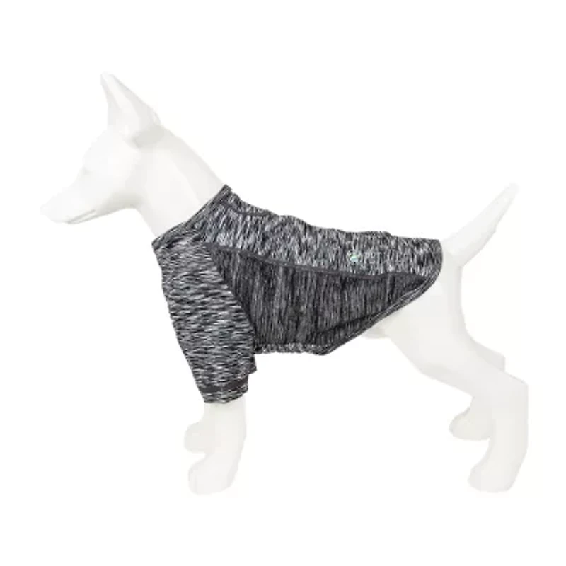 Pet Life ® Active 'Warf Speed' Heathered Ultra-Stretch Sporty Performance Dog T-Shirt