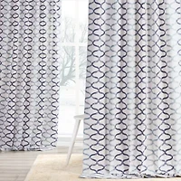 Exclusive Fabrics & Furnishing Illusions 100% Cotton Rod Pocket Back Tab Energy Saving Light-Filtering Single Curtain Panel
