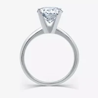 (G / VS2) Womens 3 CT. Lab-Grown White Diamond 14K Gold Oval Solitaire Engaement Ring