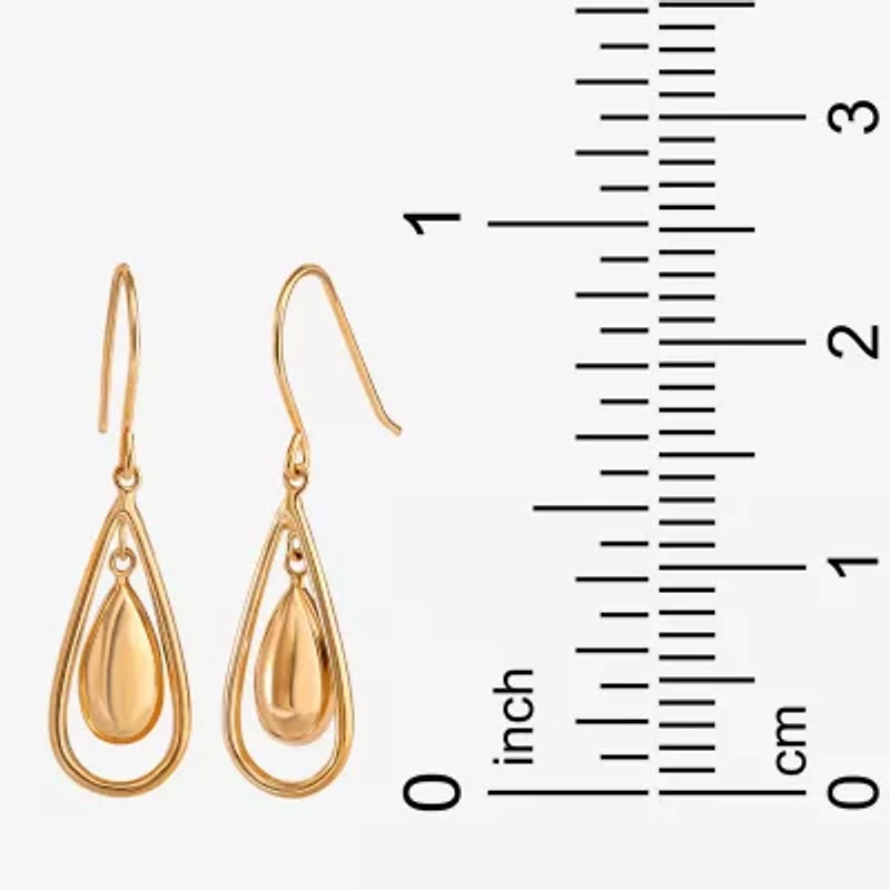 14K Gold Teardrop Earrings