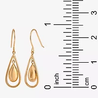 14K Gold Teardrop Earrings