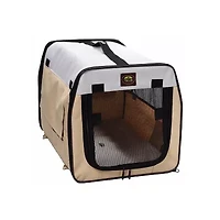 Pet Life ® Airline Approved Folding Zippered Sporty Cage Pet Carrier