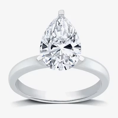3 CT. Lab-Grown (G / VS2)  Diamond Pear Solitaire Engagement Ring in14K Gold