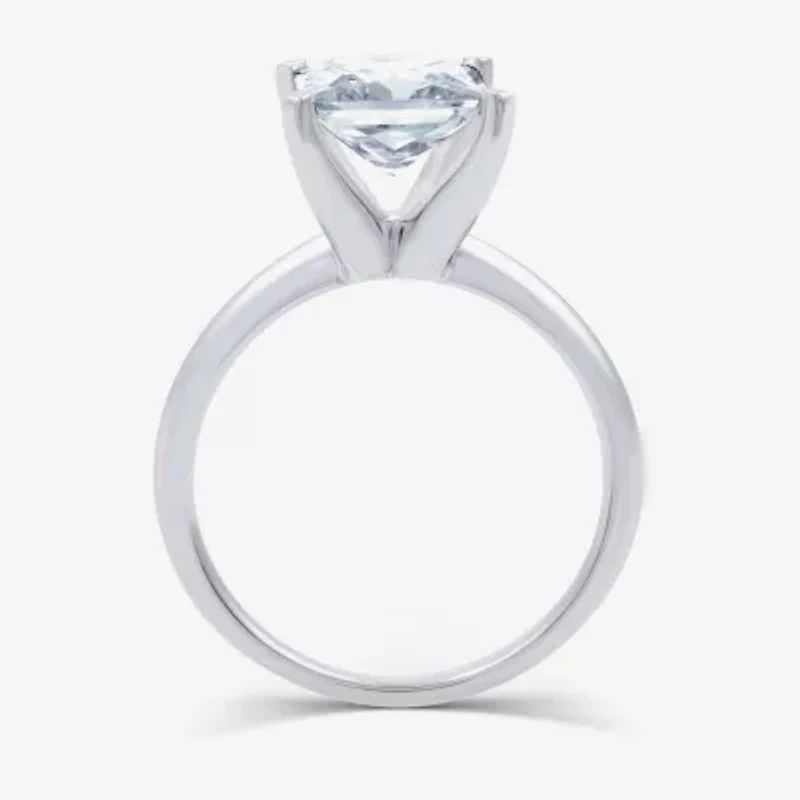 3 CT. Princess-cut Lab-Grown (G / VS2) Diamond Solitaire Engagement Ring 14K Gold