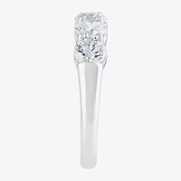 (H-I / I1) Womens 2 CT. T.W. Lab Grown White Diamond 10K Gold 5-Stone Anniversary Band