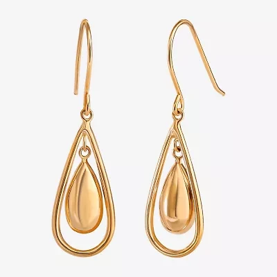 14K Gold Teardrop Earrings