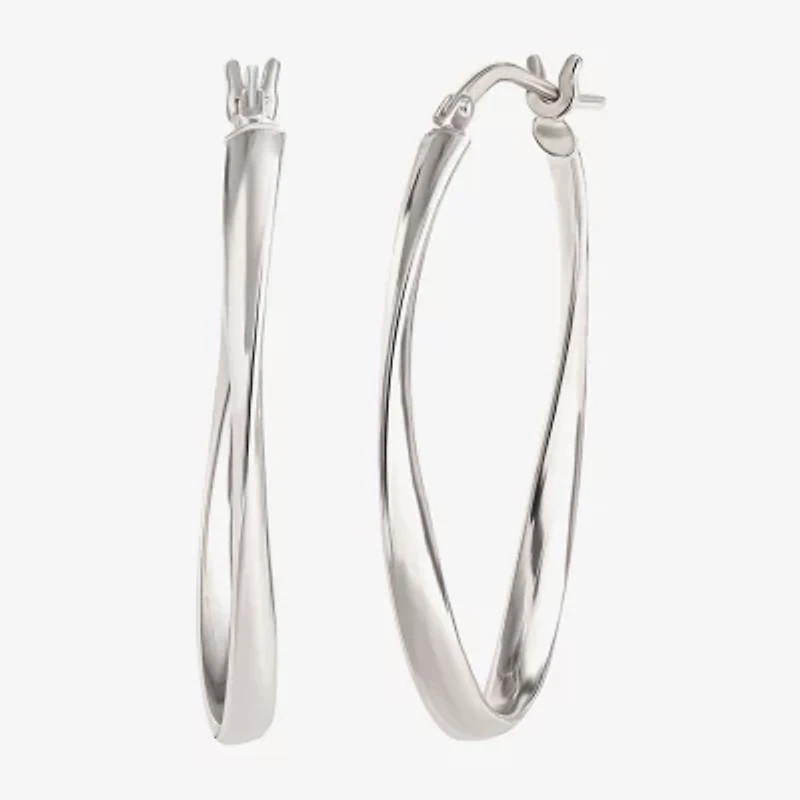 Sterling Silver 2-pr. Hoop Earrings