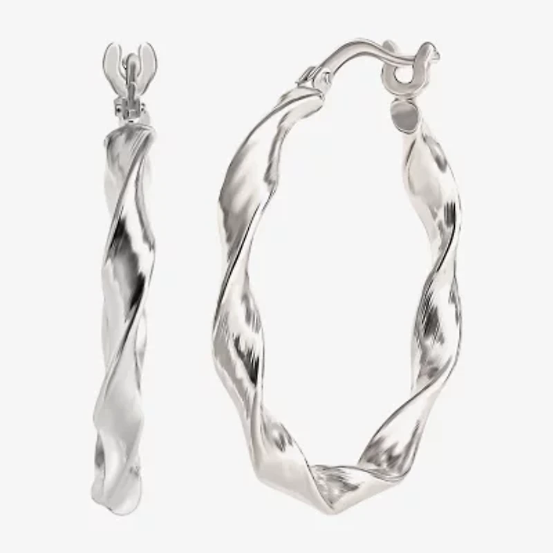 Sterling Silver 2-pr. Hoop Earrings