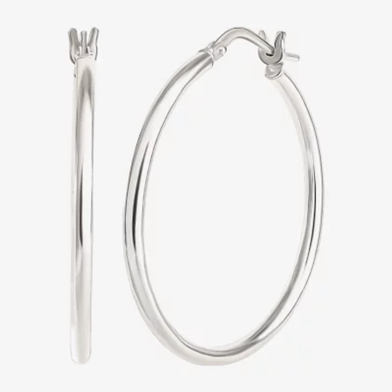 Sterling Silver 2-pr. Hoop Earring Set