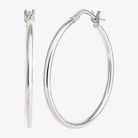 Sterling Silver 2-pr. Hoop Earring Set