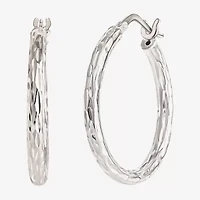 Sterling Silver 2-pr. Hoop Earring Set