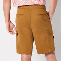 St. John's Bay Mens 10" Mid Rise Stretch Fabric Cargo Short