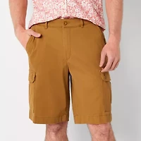 St. John's Bay Mens 10" Mid Rise Stretch Fabric Cargo Short
