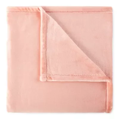 Home Expressions Velvet Plush Solid Throw