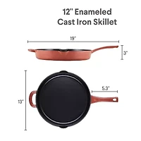 Ayesha Curry Enameled Cast Iron 12" Frying Pan