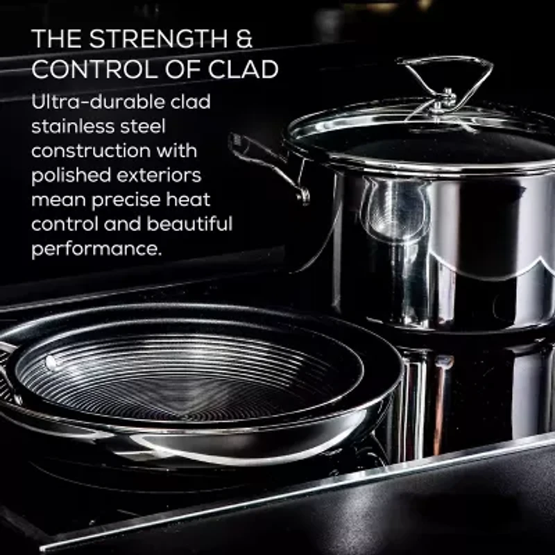 Circulon Steelshield Stainless Steel 14" Wok with Lid