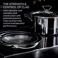 Circulon Steelshield Stainless Steel 14" Wok with Lid
