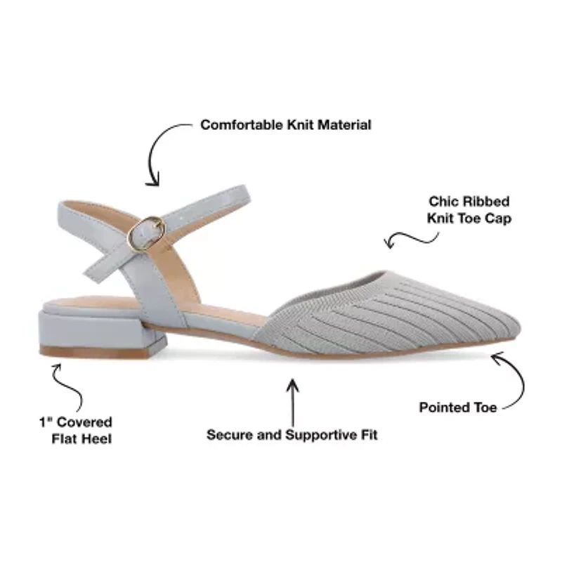 Journee Collection Ansley Womens Pointed Closed Toe Ballet Flats