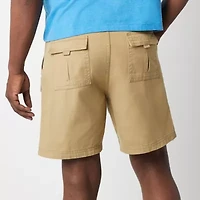 St. John's Bay Hiking Mens 7" Mid Rise Stretch Fabric Cargo Short