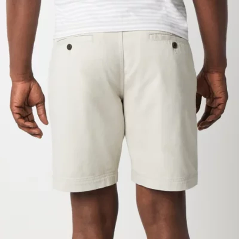St. John's Bay Mens 9" Mid Rise Stretch Fabric Chino Short