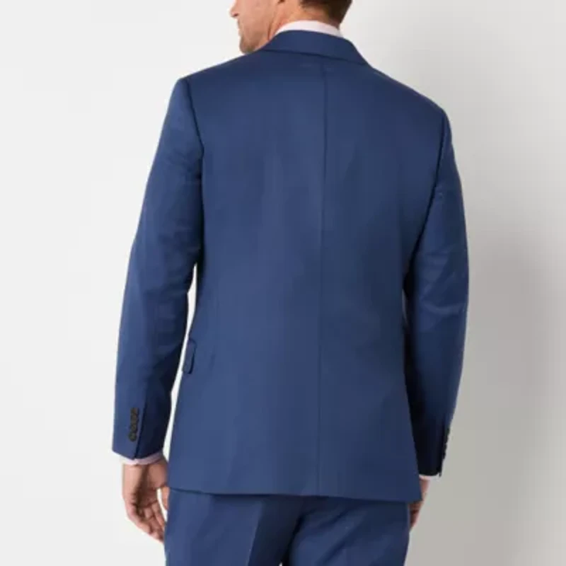 Stafford Signature Coolmax All Season Birdseye Mens Stretch Fabric Slim Fit Suit Jacket
