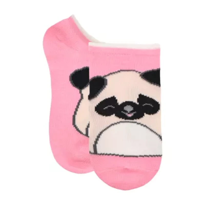 Little & Big Kid Girls 6 Pair Squishmallows No Show Socks