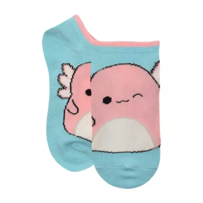 Little & Big Kid Girls 6 Pair Squishmallows No Show Socks