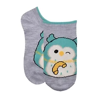 Little & Big Kid Girls 6 Pair Squishmallows No Show Socks