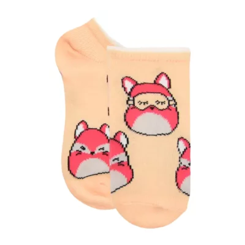 Little & Big Kid Girls 6 Pair Squishmallows No Show Socks