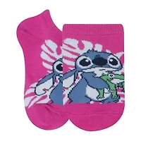 Little & Big Kid Girls 6 Pair Lilo Stitch No Show Socks